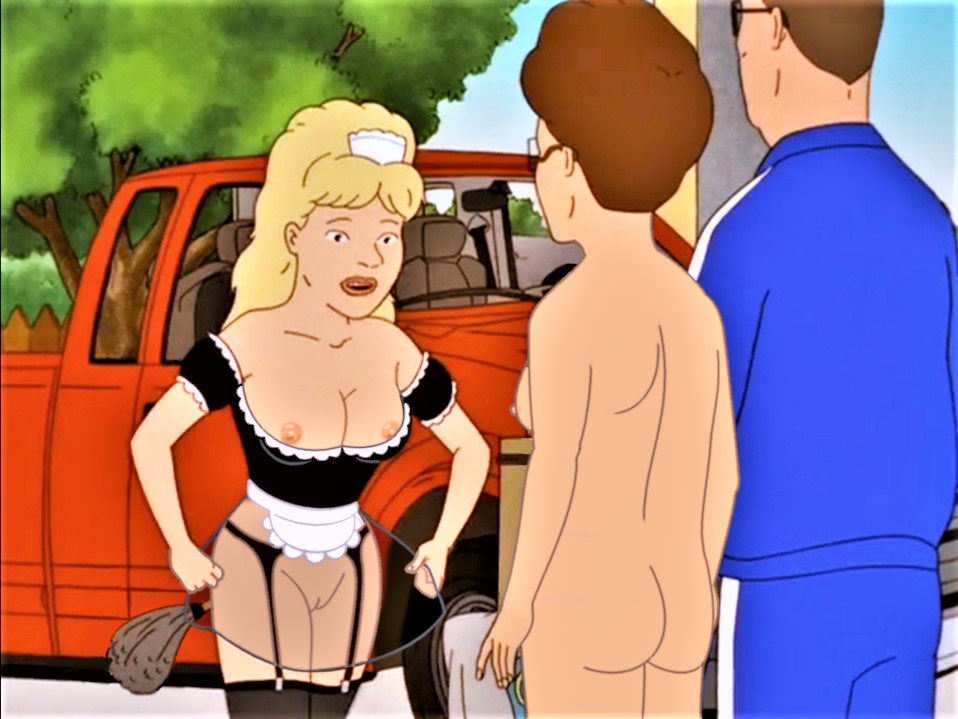 ass blonde_hair breasts breasts_out_of_clothes edit erect_nipples french_maid french_maid_uniform hank_hill huge_areolae huge_breasts king_of_the_hill luanne_platter maid_uniform niece nude_female peggy_hill pussy screenshot_edit see-through shaved_pussy stockings thighs topless_(female)