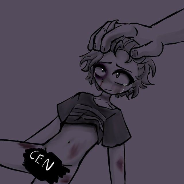 2boys artist_request blood bruises censored chris_afton crying crying_child crying_with_eyes_open evan_afton five_nights_at_freddy's hand_on_head partially_nude shirt_lift sketch source_request tears william_afton