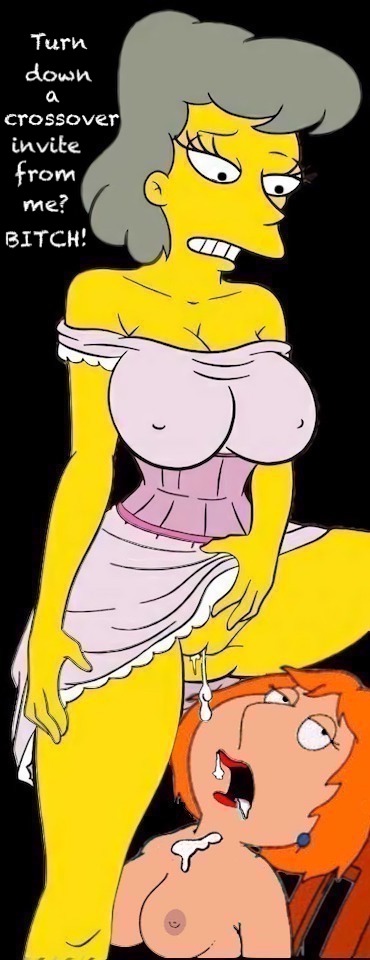 drugged facial family_guy helen_lovejoy lois_griffin squirting the_simpsons
