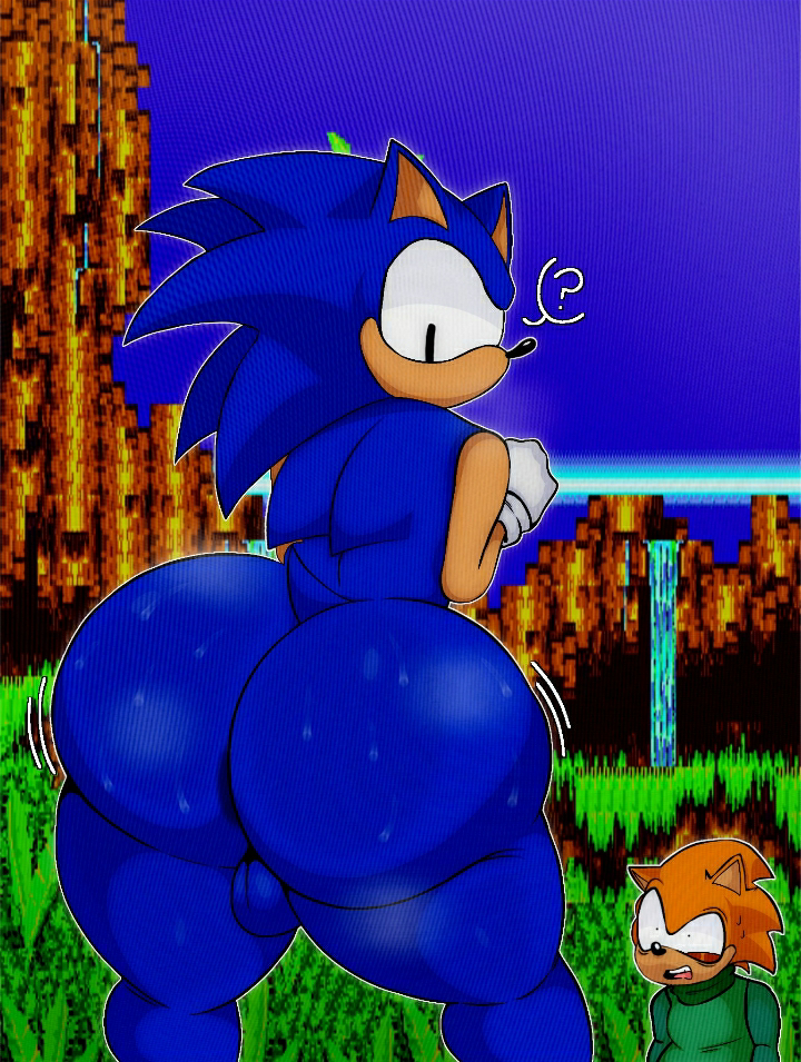 angel_island balls big_ass blue_fur confused dx_(fnf_soulless) encore_pico_(fnf) femboy_sonic friday_night_funkin friday_night_funkin_mod green_sweater grey_gloves looking_down orange_fur pico_(newgrounds) sonic.exe sonic_the_hedgehog sonic_the_hedgehog_3