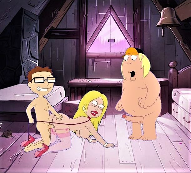 american_dad ass big_breasts chris_griffin crossover doggy_position erect_penis family_guy francine_smith glasses huge_penis incest mother_&amp;_son steve_smith stockings thighs vaginal