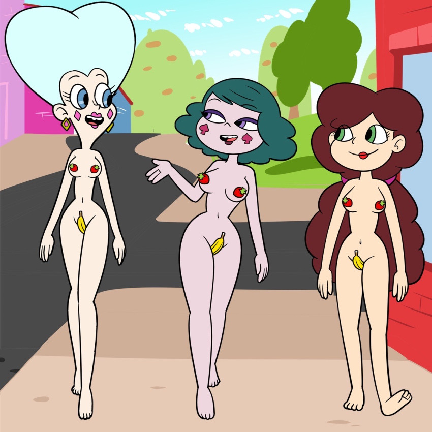 3_girls angie_diaz completely_nude_female convenient_censoring disney_channel eclipsa_butterfly gisrhgver moon_butterfly nude_in_public star_vs_the_forces_of_evil xierra099