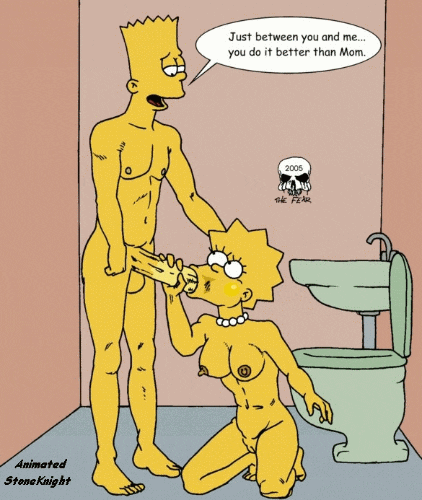 animated bart_simpson gif incest lisa_simpson the_fear the_simpsons yellow_skin