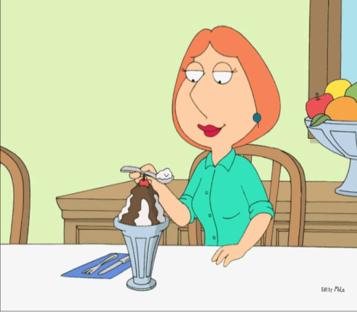 1girl areola areolae breast_expansion dark_areolae edit family_guy gif large_areolae lisalover lois_griffin smile smiling