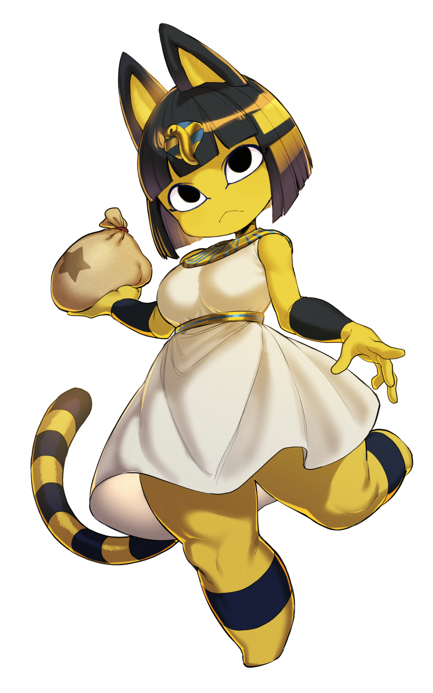 2014 animal_crossing ankha_(animal_crossing) female_only fully_clothed nintendo spacezin