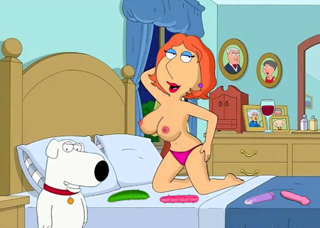 breasts brian_griffin family_guy lois_griffin panties topless