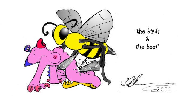 beastiality bee beedrill bird biyomon crossover digimon glenn_(artist) interspecies pokemon