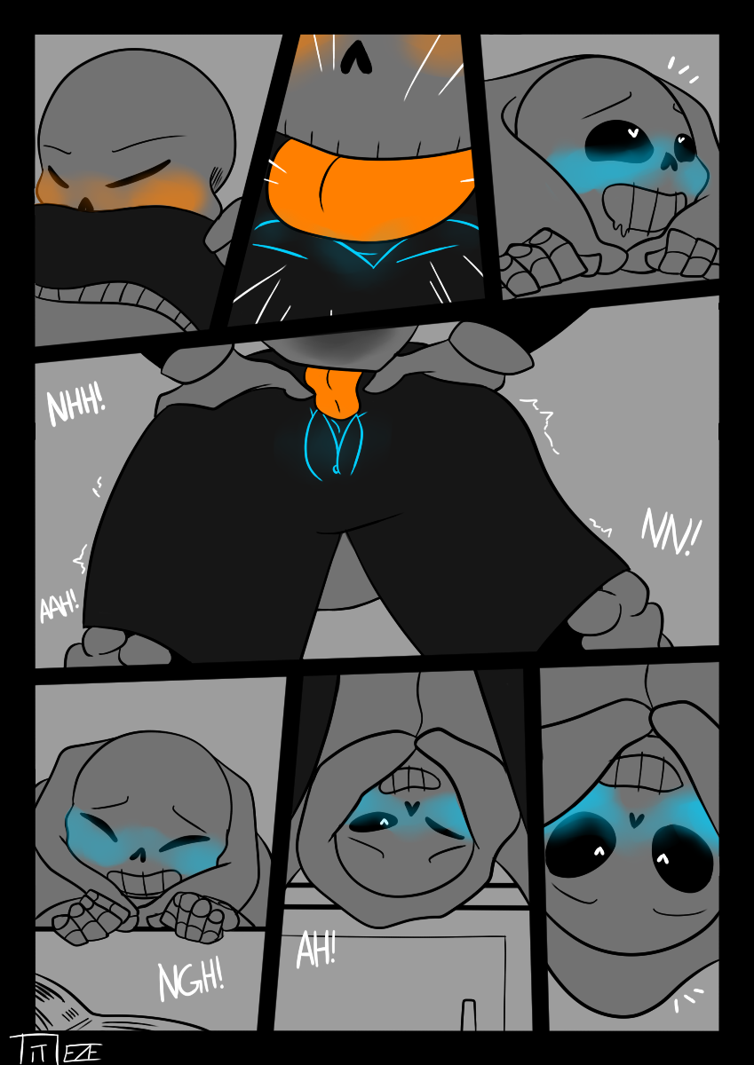 1boy 1cuntboy 2010s 2018 2d 2d_(artwork) animated_skeleton blue_blush blue_pussy blush bottom_sans brother brother/brother brother_and_brother brothers clothed comic comic_page comic_panel cunnilingus cuntboy cuntboysub digital_media_(artwork) dominant_male duo ectopussy ectotongue fontcest genitals heart-shaped_pupils heart_eyes incest indoors licking_pussy_through_clothes male male/cuntboy maledom monochrome monster oral orange_blush orange_tongue papyrus papyrus_(undertale) papysans partially_colored pussy pussy_through_clothing sans sans_(undertale) seme_papyrus sequence sequential skeleton speech_bubble submissive_cuntboy text_bubble titleze tongue tongue_in_pussy top_papyrus uke_sans undead undertale undertale_(series) vaginal video_games yaoi