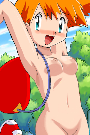1girl aqua_eyes arm armpits arms arms_up art backpack bag bare_legs bare_shoulders blush breasts brown_hair cloud day female gym_leader hair hat headgear jumping kasumi_(pokemon) legs looking_at_viewer low_res lowres mound_of_venus multiple_girls nature navel neck nintendo nipples no_pussy nude nude_filter open_mouth orange_hair outdoors photoshop pokemoa pokemon pokemon_(anime) pokemon_(game) pokemon_firered_and_leafgreen pokemon_frlg pokemon_rgby randoseru shoes short_hair shy side_ponytail sky small_breasts smile sneakers soara solo tree zenra