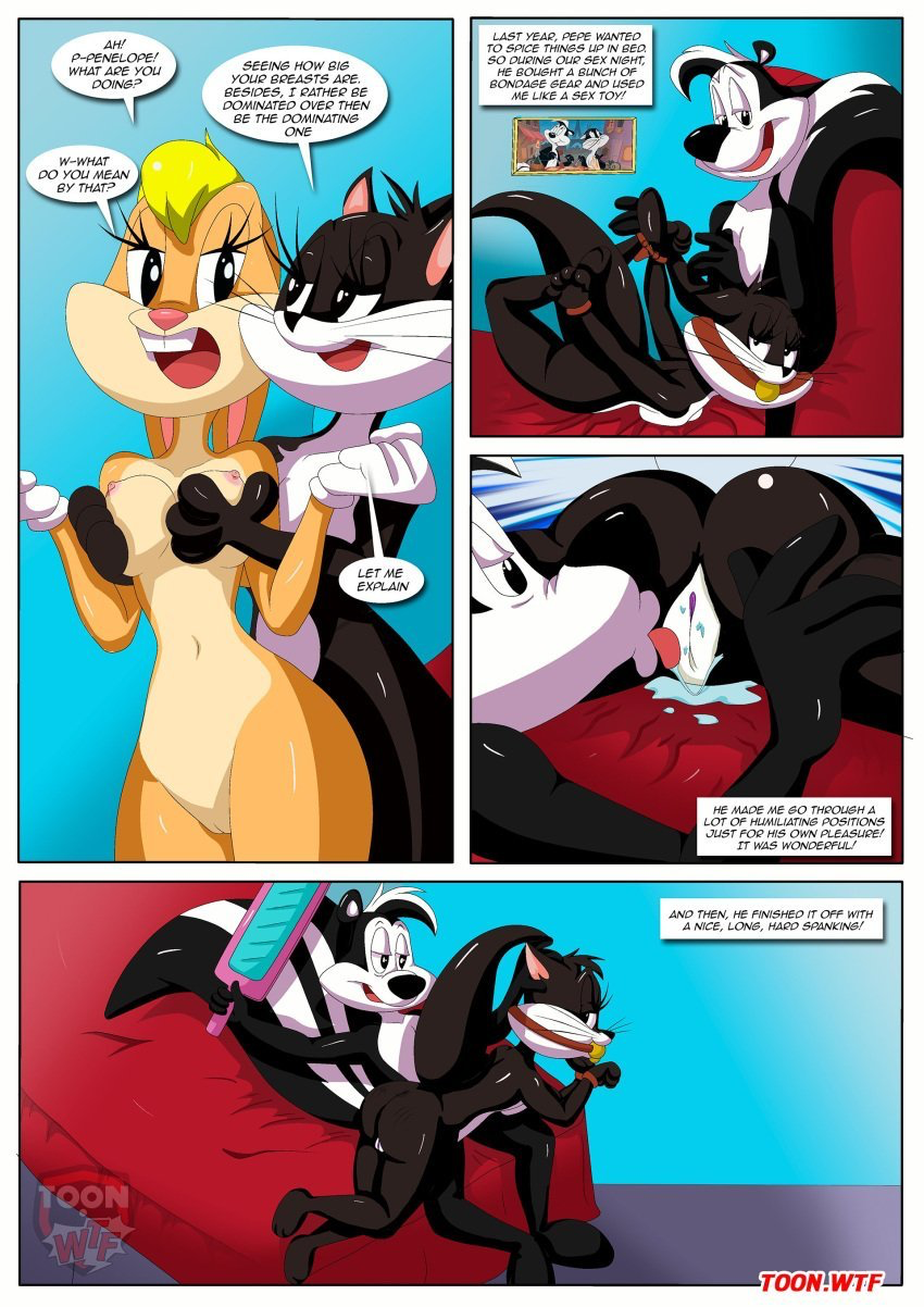 bbmbbf comic lola_bunny looney_tunes palcomix penelope_pussycat pepe_le_pew warner_brothers what_goes_on_in_the_girls'_locker_room_(comic)