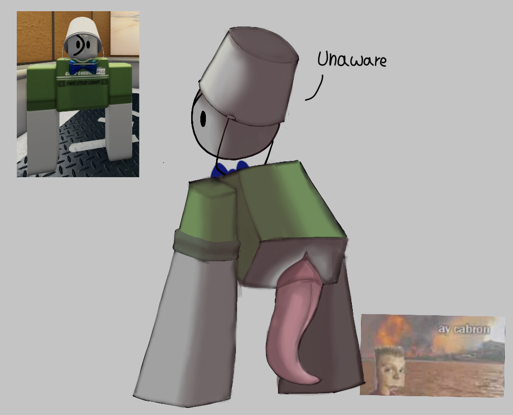 artist_request blank_background blocky_body bucket_hat dolphin_penis goofy_ahh_penis male_only mutant regretevator roblox roblox_game robloxian slit source_request spud_(regretevator) tagme tapering_penis tentacle_penis unaware_exhibitionistrnoh_no_spud_watch_out_your_schamalamadingdong_is_out