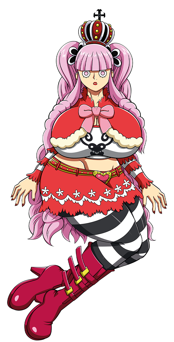 ale-mangekyo crown gigantic_ass gigantic_breasts hourglass_figure one_piece perona photoshop pink_eyes pink_hair voluptuous