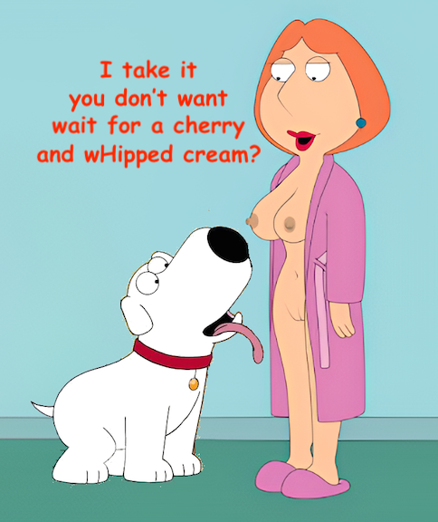 beastiality brian_griffin family_guy lois_griffin shaved_pussy tongue_out