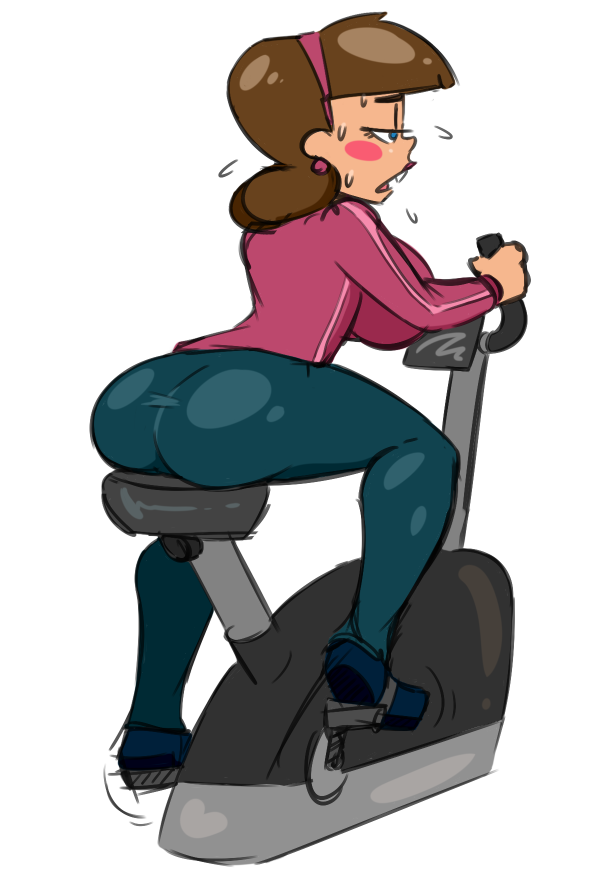 ass big_ass big_booty big_breasts bike booty bottom_heavy breasts bubble_ass bubble_butt caucasian caucasian_female dat_ass dunnhierdraws exercise exercise_bike exercise_clothing female_only genderswap genderswap_(mtf) heavy_bottom light-skinned light-skinned_female light_skin mama mature mature_woman milf nickelodeon pawg phat_ass phat_booty riding riding_machine round_ass round_butt the_fairly_oddparents thicc timantha timantha_turner timmy_turner