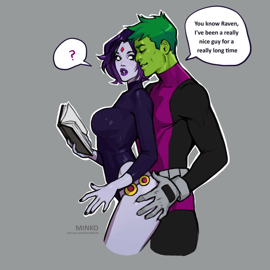 1boy 1boy1girl 1girl athletic athletic_female bbrae beast_boy big_breasts big_titty_goth boots breasts cambion canon_couple clothed clothed_female clothing curvy dc_comics demon demon_girl dialogue english_text forehead_jewel garfield_logan goth goth_girl green_body green_hair green_skin grey_skin half_demon hips hourglass_figure huge_breasts human humanoid legs light-skinned_female light_skin lower_body metahuman olena_minko purple_hair rachel_roth raven_(dc) short_hair speech_bubble straight straight_hair superhero superheroine teen_titans text thick_legs thick_thighs thighs tight_clothing upper_body voluptuous wide_hips