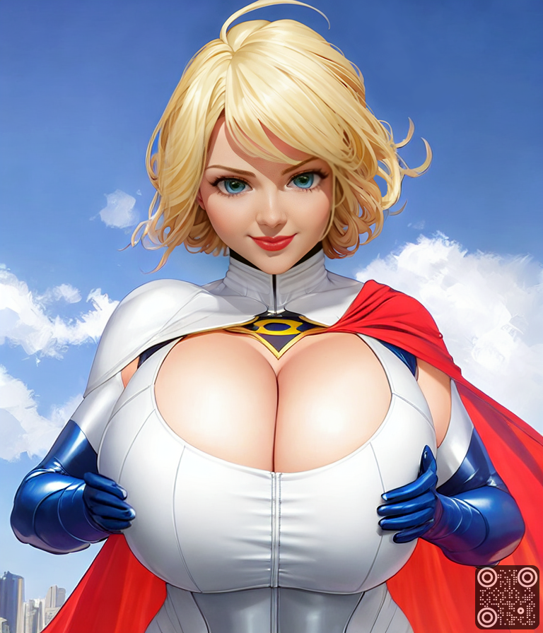 1girl 2022 ai_generated big_breasts blonde_hair blue_eyes boob_window breasts cleavage cleavage_cutout dc_comics female_only karen_starr kryptonian light-skinned_female light_skin looking_at_viewer power_girl short_hair stable_diffusion superheroine superman_(series) zaloran