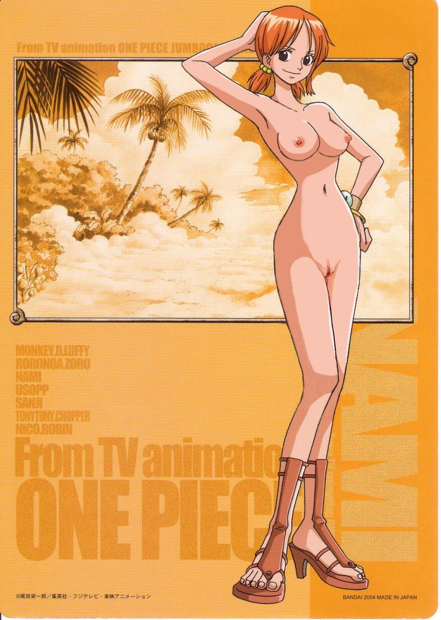 breasts highres nami_(one_piece) nipples nude nude_filter one_piece photoshop pussy uncensored undressing