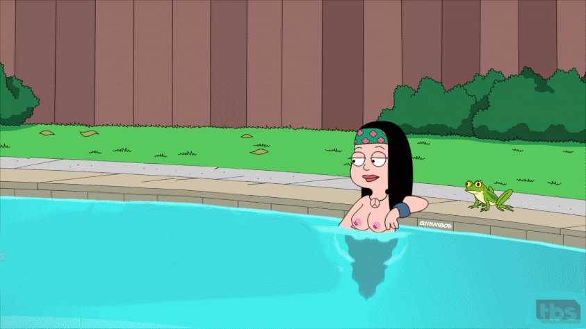 american_dad floating francine_smith funny gif guido_l hayley_smith pool riding schmuely_snot_lonstein steve_smith watching water