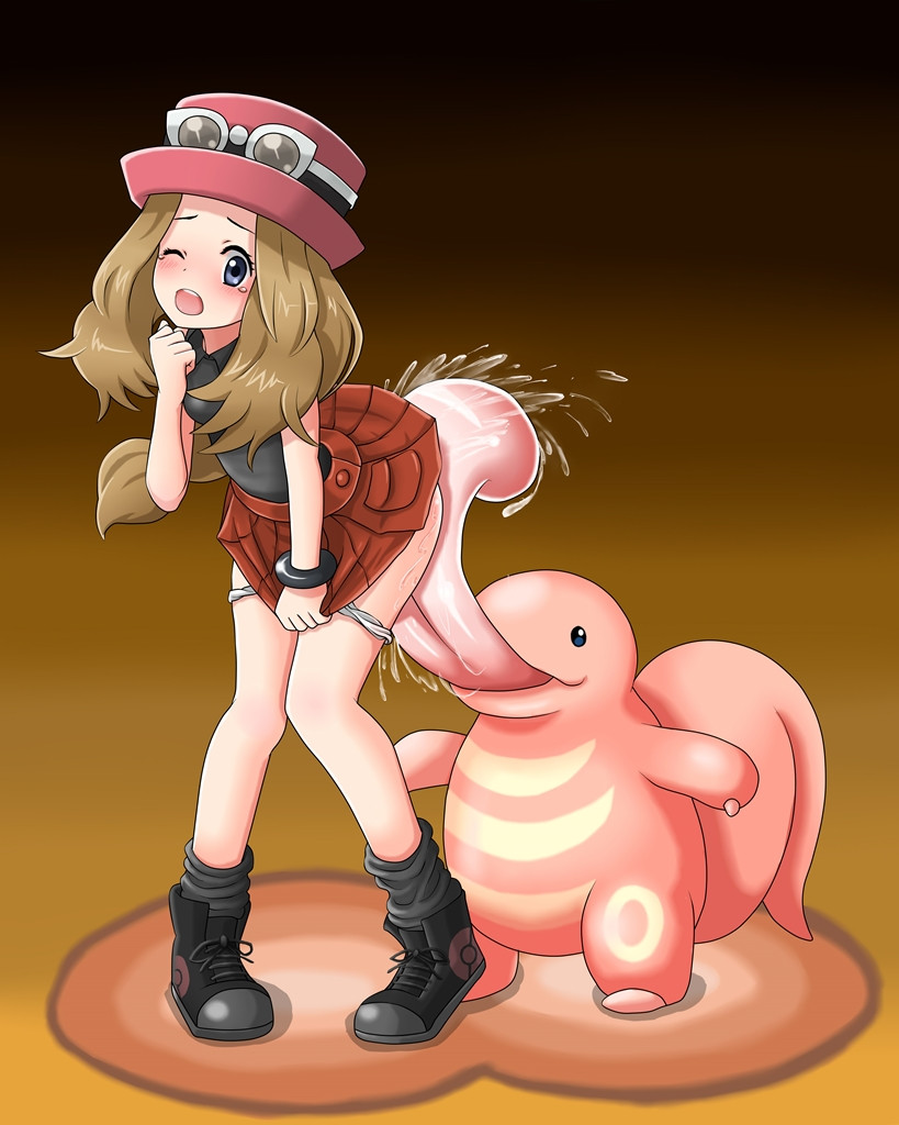 1girl anilingus arm arms art babe beroringa_(pokemon) big_tongue black_socks blonde_hair blue_eyes blush boots bottomless bracelet brown_eyes collared_shirt covering covering_crotch covering_pussy creatures_(company) fataris female_orgasm from_behind game_freak gen_1_pokemon hair hat headgear highres humans_of_pokemon knees_together_feet_apart leaning leaning_forward legs licking lickitung_(pokemon) light-skinned_female light_brown_hair long_hair moaning nintendo normal_type_pokemon open_mouth oral orgasm panties panty_pull pokemon pokemon_(anime) pokemon_(creature) pokemon_(game) pokemon_(species) pokemon_xy pussylicking saliva serena_(pokemon) shirt shoes skirt skirt_lift sleeveless sleeveless_shirt sneakers socks standing sunglasses tears tongue tongue_out underwear white_panties wince