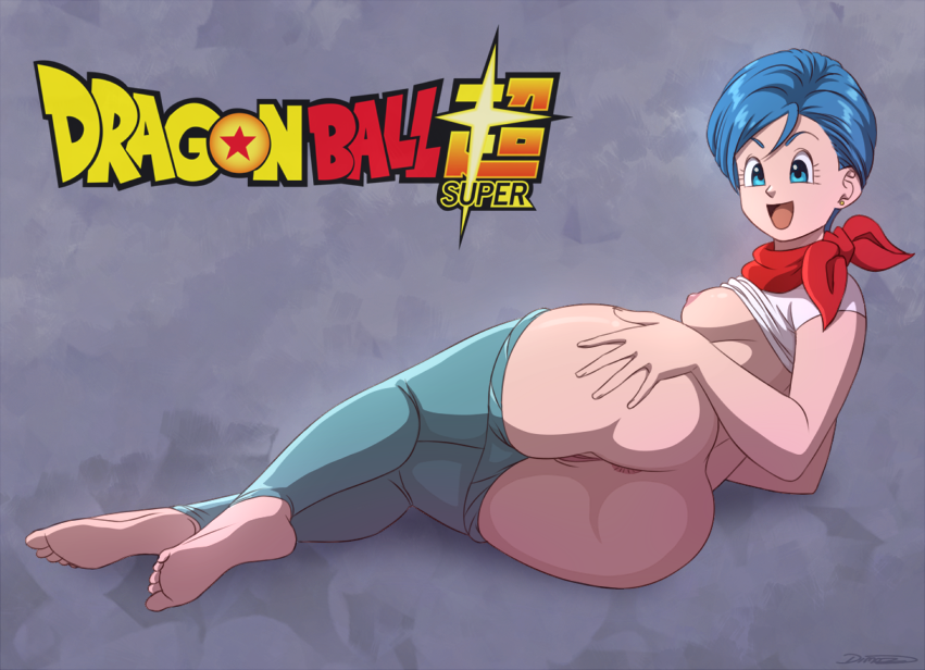 1girl artist_request ass breasts bulma_briefs dat_ass dragon_ball dragon_ball_super female female_only nipples nude pussy solo uncensored