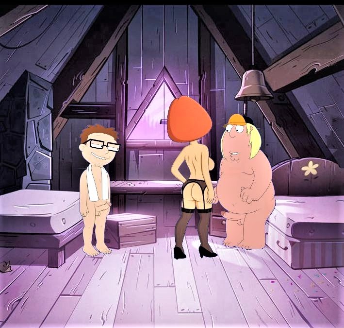 american_dad ass big_penis chris_griffin erect_penis family_guy glasses lois_griffin steve_smith stockings thighs