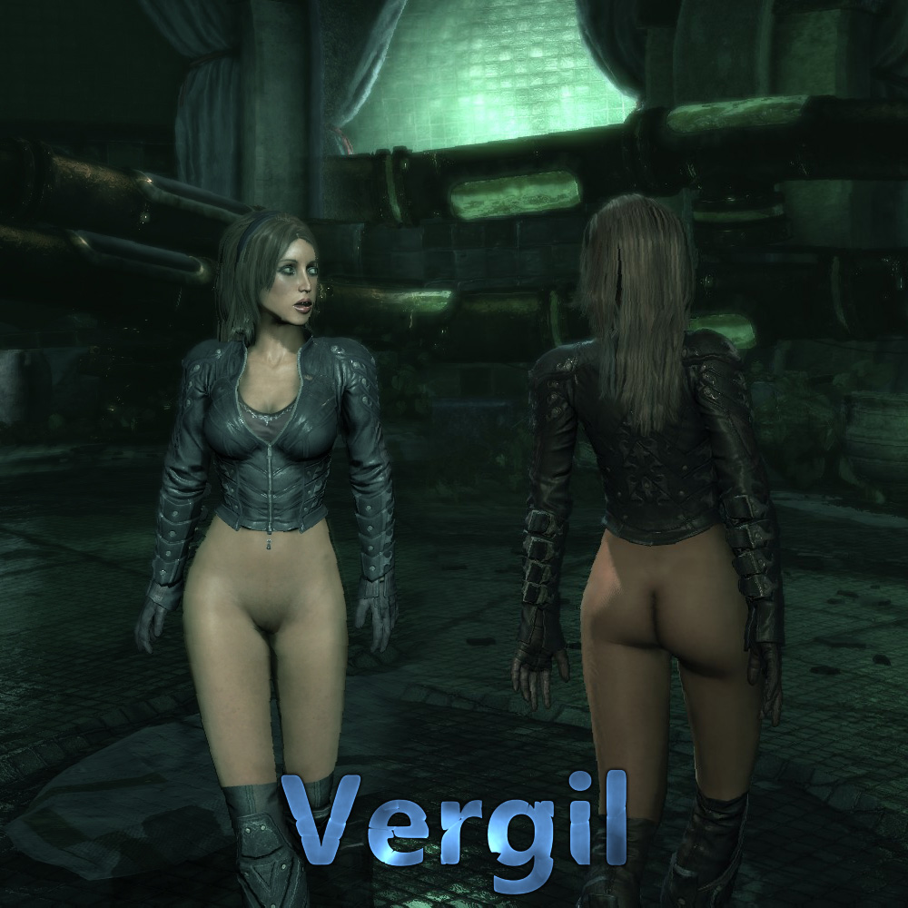 1girl 3d 3d_(artwork) ass bottomless character_request copyright_request lustful-illumination pussy vergil_(artist)