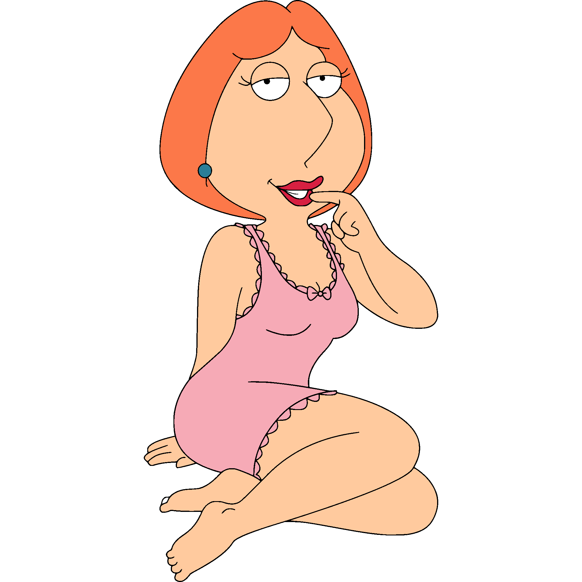 family_guy lois_griffin nightgown non-nude red_hair simple_coloring sitting