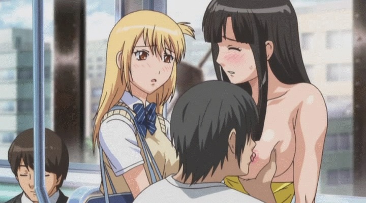 2_boys 2boys 2girls anime arm arms bag bare_shoulders big_breasts black_hair blonde blonde_hair blush bowtie breast_lick breast_sucking breasts breasts_out breasts_outside brown_eyes brown_hair closed_eyes collarbone couple crimson_girls_chikan_shihai faceless faceless_male grey_hair hair hentai hime_cut indoors inside kuroha_mitsu large_breasts licking lips long_hair looking_at_another moaning multiple_boys multiple_girls neck nipples open_mouth parted_lips school_uniform shiny shiny_hair shiny_skin short_hair side_ponytail strapless sweat sweater_vest tongue tubetop undressing window