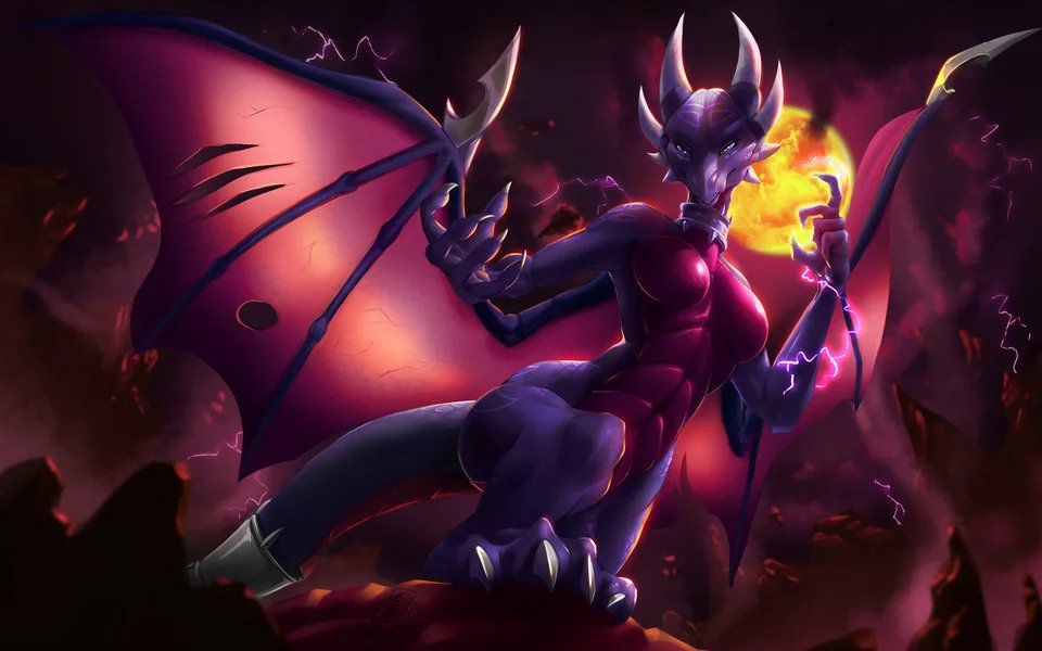 cynder dragon dragon_girl dragon_horns nude nude_female nudity scales spyro_the_dragon wings