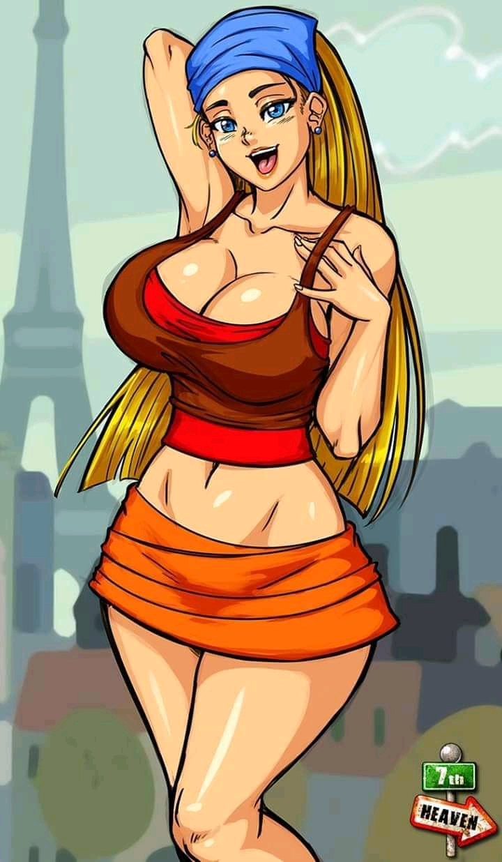 7th-heaven bandanna blonde_hair blue_eyes breasts cartoon_network hourglass_figure huge_breasts kerchief lindsay_(tdi) long_blonde_hair long_hair looking_at_viewer striped_hair thick_ass thick_legs thick_thighs total_drama_island two_tone_hair wasp_waist