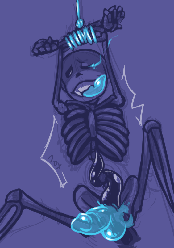 1boy 2010s 2015 2d 2d_(artwork) animated_skeleton ass bad_id bad_tumblr_id blue_background blue_tongue bondage bottom_sans bound bound_legs completely_nude completely_nude_male digital_media_(artwork) ectopenis ectotongue genitals inactive_account legs_apart male male_focus male_only monster noxiousaberration nude penis sans sans_(undertale) simple_background skeleton submissive submissive_male tentacle third-party_source tied_arms tied_up tongue tongue_out tumblr uke_sans undead undertale undertale_(series) video_game_character video_games