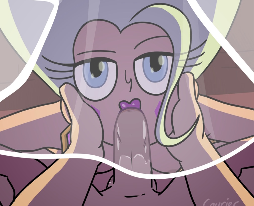 bride cum_in_mouth fellatio moon_butterfly queen star_vs_the_forces_of_evil white_hair