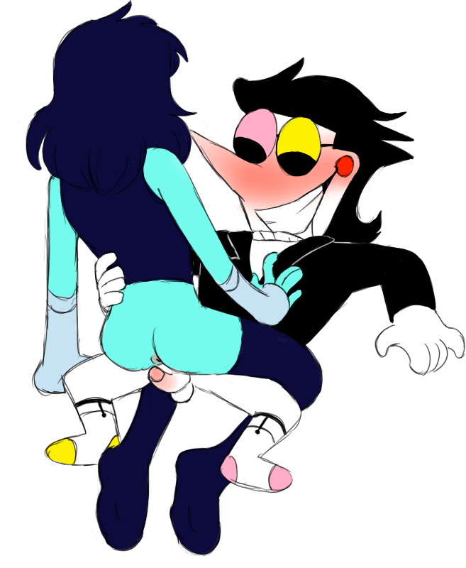 1boy 2020s 2021 2d 2d_(artwork) ambiguous_gender androgynous anus axeyopissum blue_body blue_skin blush bottom_on_top darkner deltarune deltarune_chapter_2 digital_media_(artwork) duo human humanoid imminent_penetration imminent_sex kris_(dark_world_form) kris_(deltarune) long_nose male male_humanoid mismatched_footwear penis pointy_nose seme_spamton short_hair spamton_g._spamton top_spamton undertale_(series) video_game_character video_games white_background