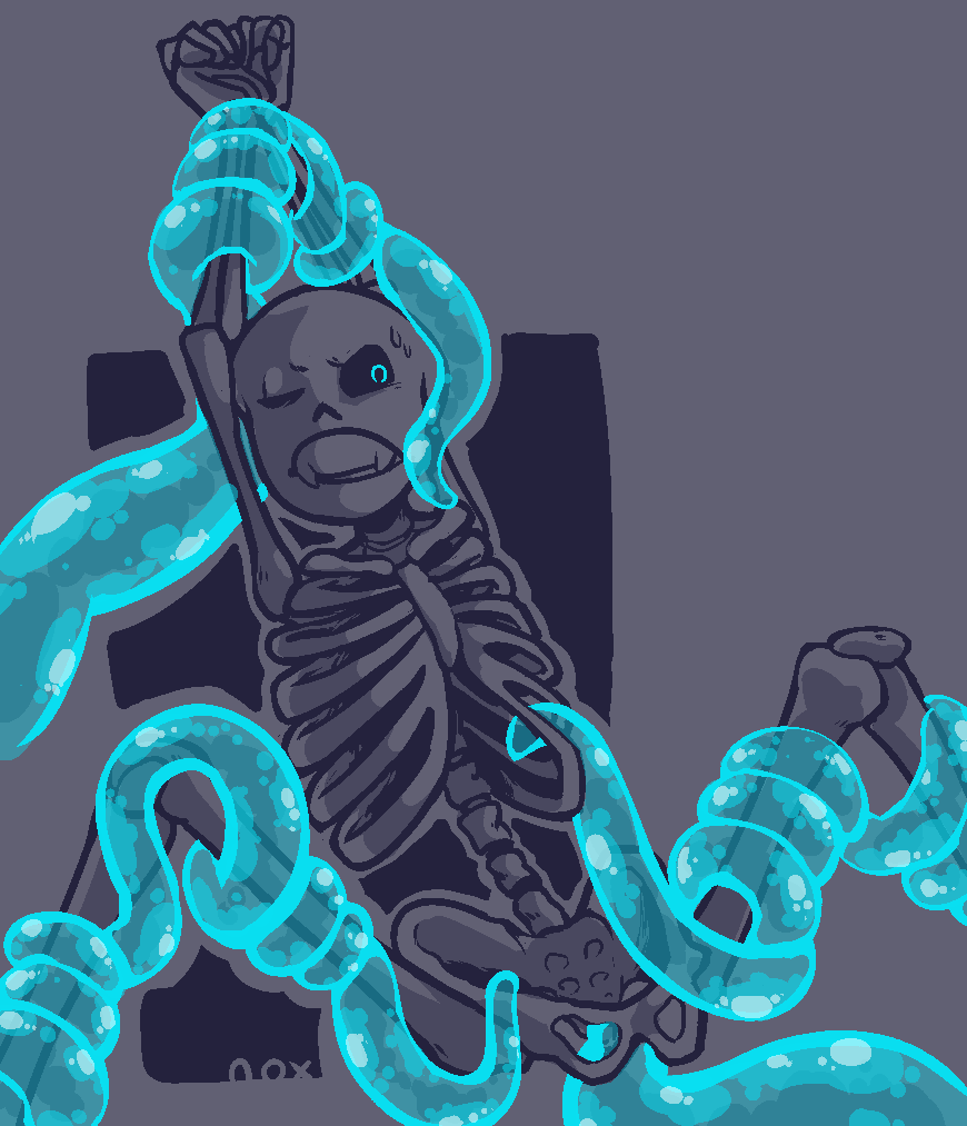 1boy 2010s 2016 2d 2d_(artwork) animated_skeleton bad_id bad_tumblr_id blue_eye blue_tentacles bottom_sans bound bound_arms bound_legs bound_wrists completely_naked completely_nude digital_media_(artwork) dubious_consent legs_held_open male male_only monster naked noxiousaberration nude one_eye_closed sans sans_(undertale) simple_background skeleton solo tentacle tentacle_on_male tentacles_around_arms tentacles_around_legs tentacles_around_wrists tentacles_on_male uke_sans undead undertale undertale_(series) video_games