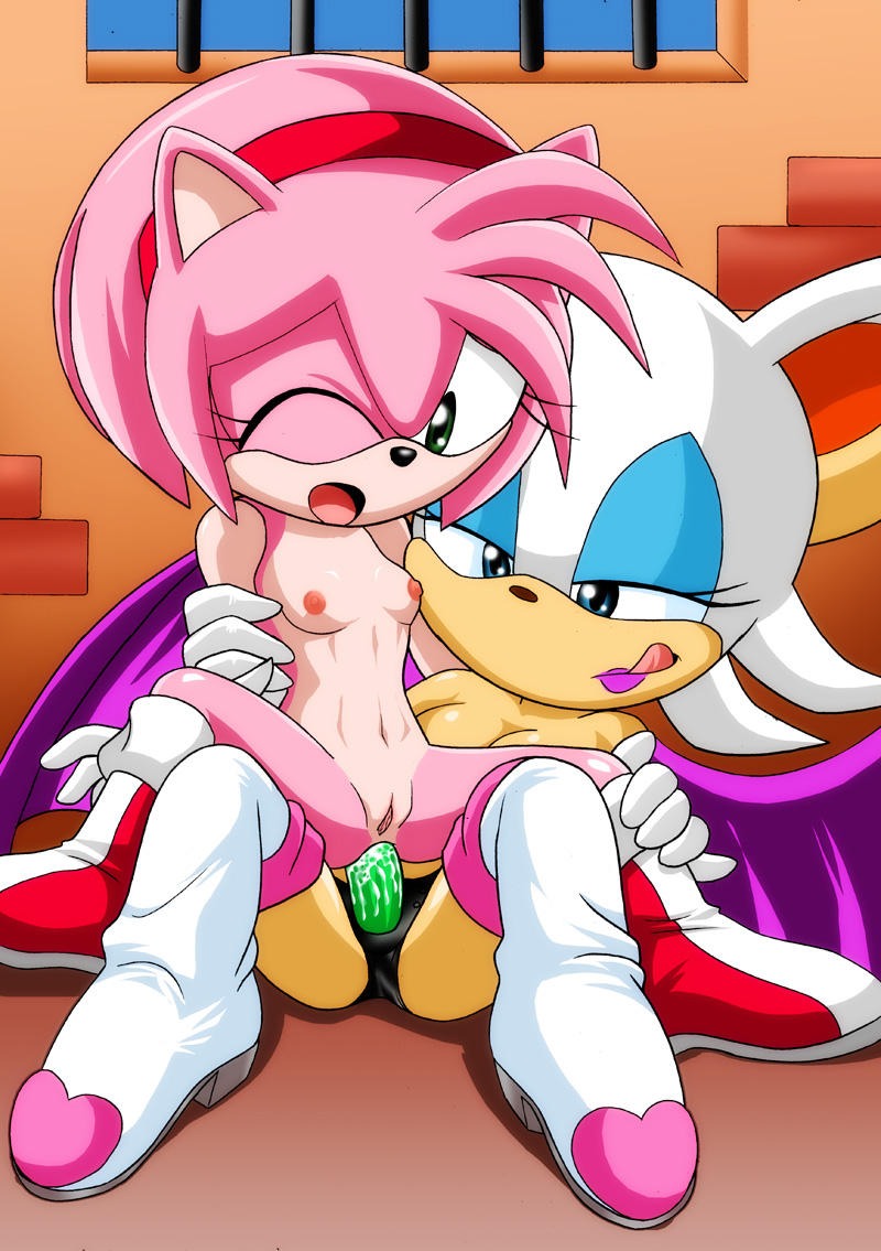 2_girls 2girls amy_rose anal anal_dildo areolae ass_juice bbmbbf breasts female female/female female_only mobius_unleashed multiple_girls nipples nude palcomix reverse_cowgirl_position rouge_the_bat sega sonic sonic_(series) sonic_the_hedgehog_(series) strap-on
