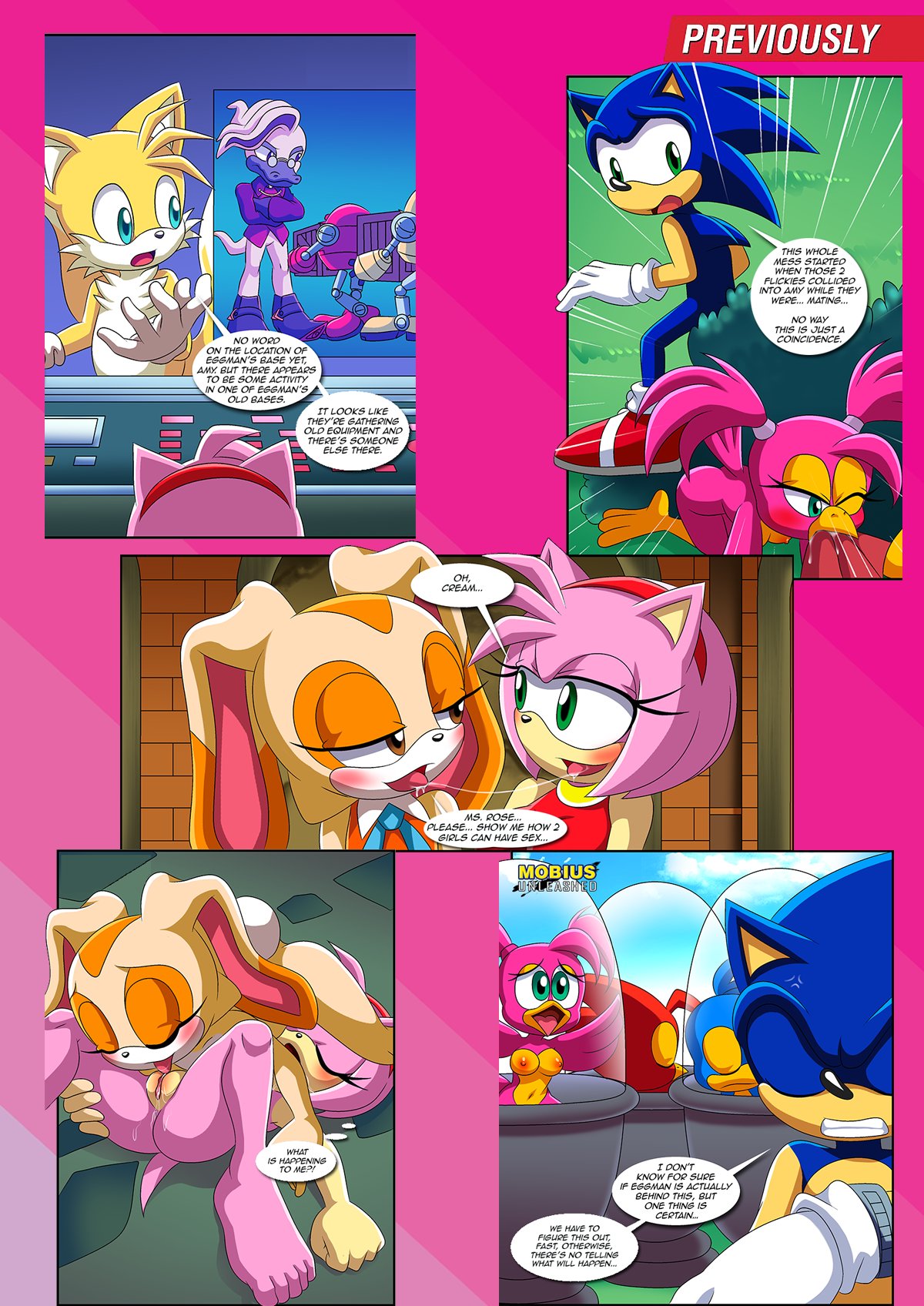 amy_rose bbmbbf comic cream_the_rabbit dr._starline flicky idw_publishing miles_"tails"_prower mobius_unleashed palcomix sega sonic_the_hedgehog sonic_the_hedgehog_(series) the_mayhem_of_the_kinky_virus
