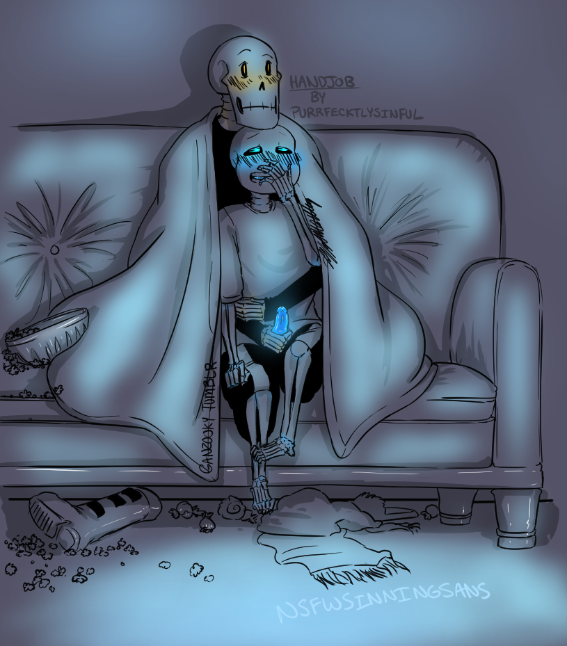 2boys 2d 2d_(artwork) animated_skeleton artist_name blanket blue_blush blue_eyes blue_penis brothers clothed counch covering_own_mouth digital_media_(artwork) duo ectopenis fontcest ganzooky handjob incest indoors male male/male male_only monster nsfwsinningsans orange_eyes papyrus papyrus_(undertale) papysans penis sans sans_(undertale) sitting sitting_on_lap skeleton undead undertale undertale_(series) undertale_fanfiction video_game_character video_games watching_tv yaoi