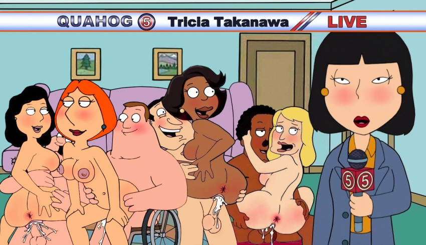 anus bonnie_swanson breasts cheating_wife cleveland_brown donna_tubbs family_guy group_sex ida_davis interracial joe_swanson lois_griffin peter_griffin puffy_pussy the_cleveland_show tricia_takanawa uso_(artist) vaginal