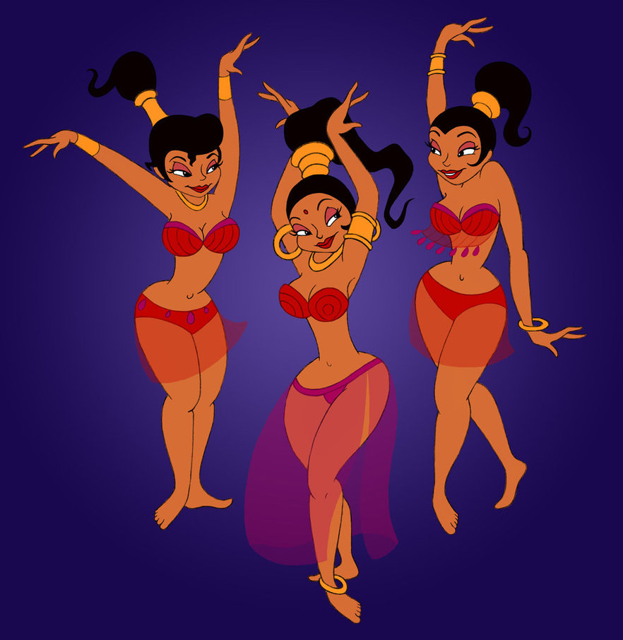 aladdin_(series) breasts dancers disney genie's_belly_dancers harem_outfit