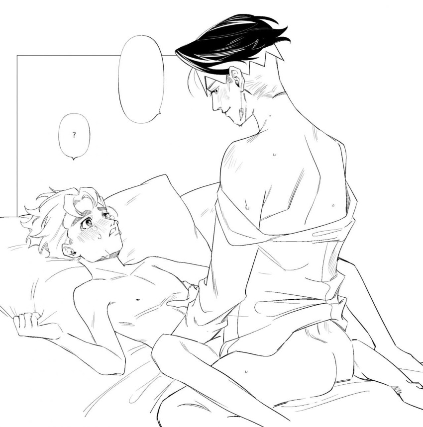 2boys anal anal_penetration clothed_sex crying crying_with_eyes_open diamond_in_unbreakable jojo's_bizarre_adventure koichi_hirose male male/male male_crying male_only questionable_consent rohan_kishibe size_difference sketch yaoi yaoi