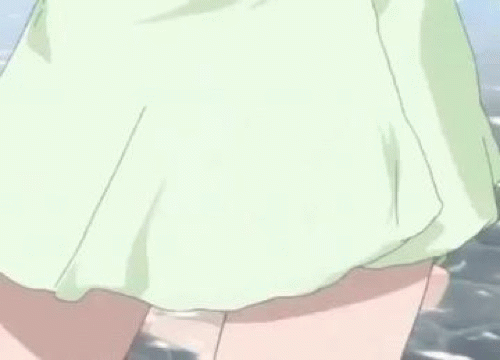 00s anime arms_behind_head ass big_breasts black_hair breasts camera cfnf clothed_female_nude_female clothed_male_nude_female dears ecchi funny gif glasses hands_behind_head interviewer lipstick long_hair news_reporter nude public sideboob smile surprise towel towel_removed twin_tails yoshimine_mitsuka