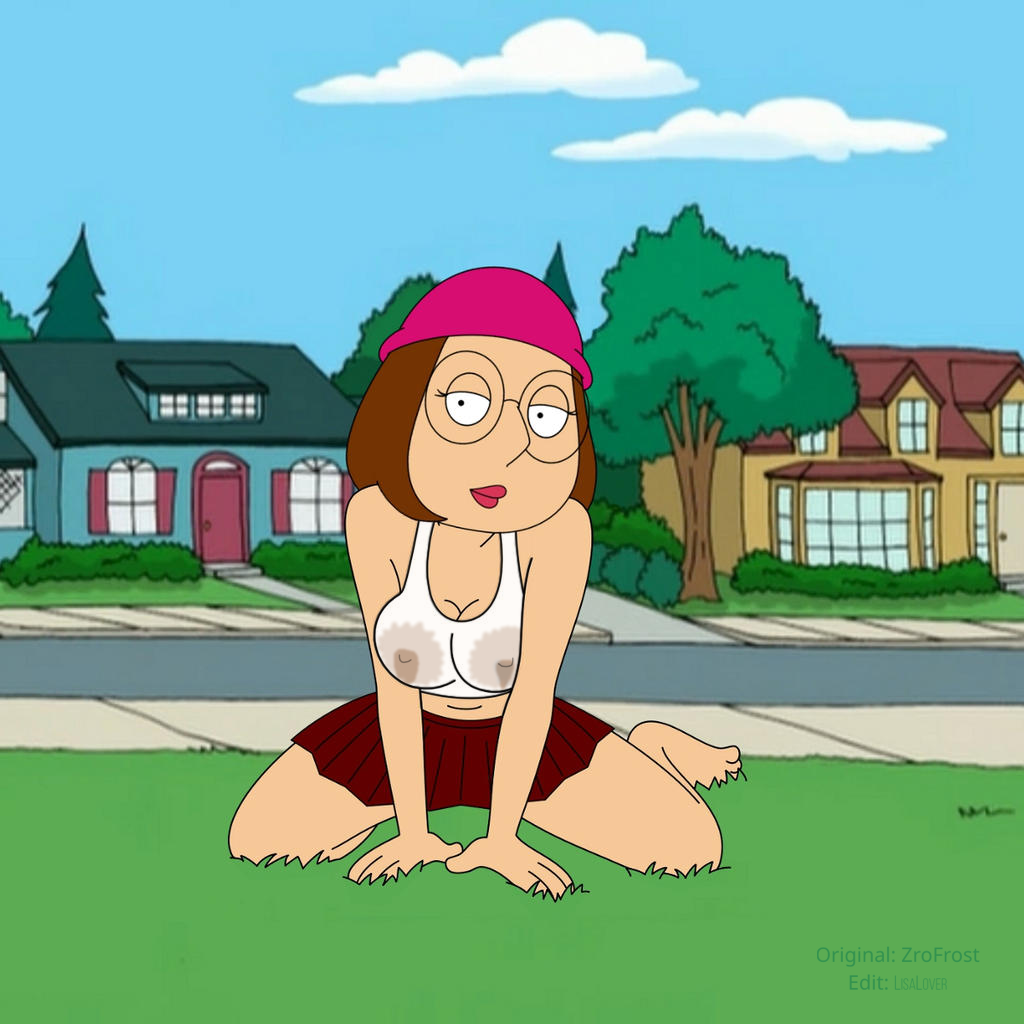 big_breasts edit family_guy large_areolae lisalover meg_griffin milk milk_leaking_through_clothing school_uniform see-through_clothes zrofrost