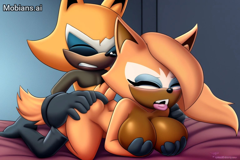1boy 1boy1girl 1girl ai_generated anthro anthro_only archie_comics boyfriend_and_girlfriend hedgehog mobians.ai oc sonic_the_hedgehog_(series) whisper_the_wolf