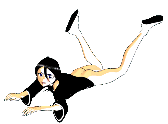 animated animated_gif ass black_hair bleach bottomless gif hentaikid kuchiki_rukia rukia_kuchiki