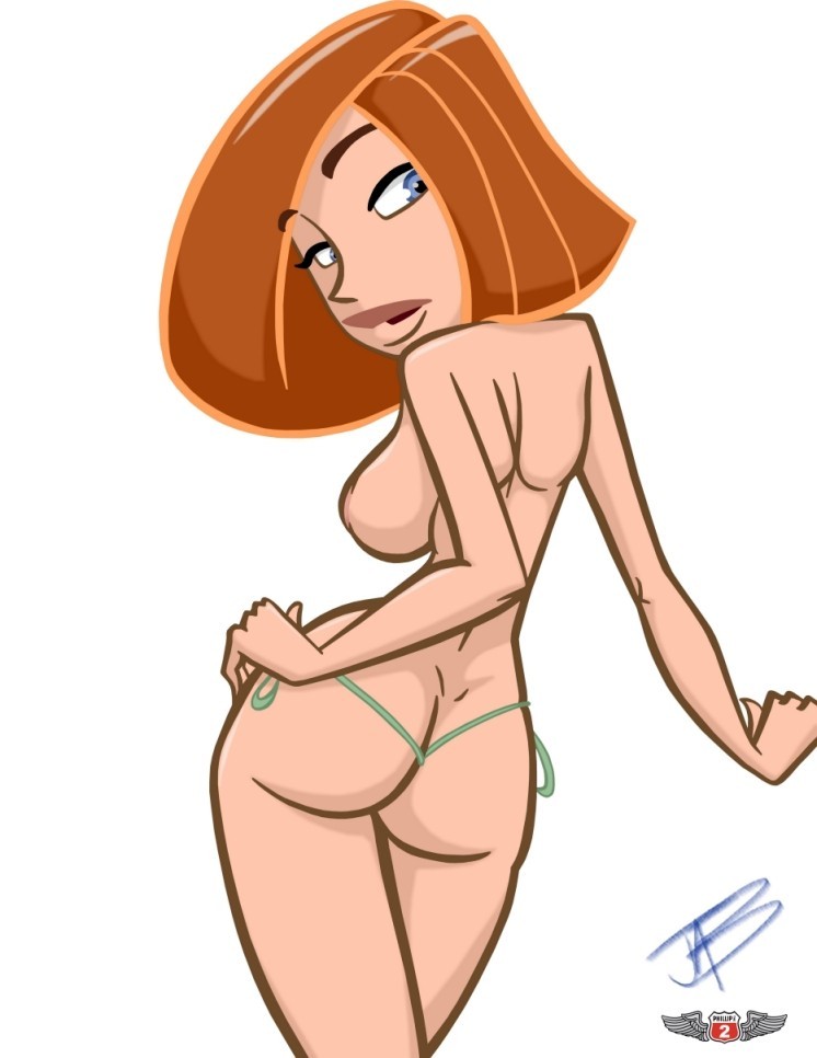 1girl ann_possible cute_butt disney female_butt_nudity female_nudity fully_nude_girl jab kim_possible looking_over_shoulder milf phillipthe2