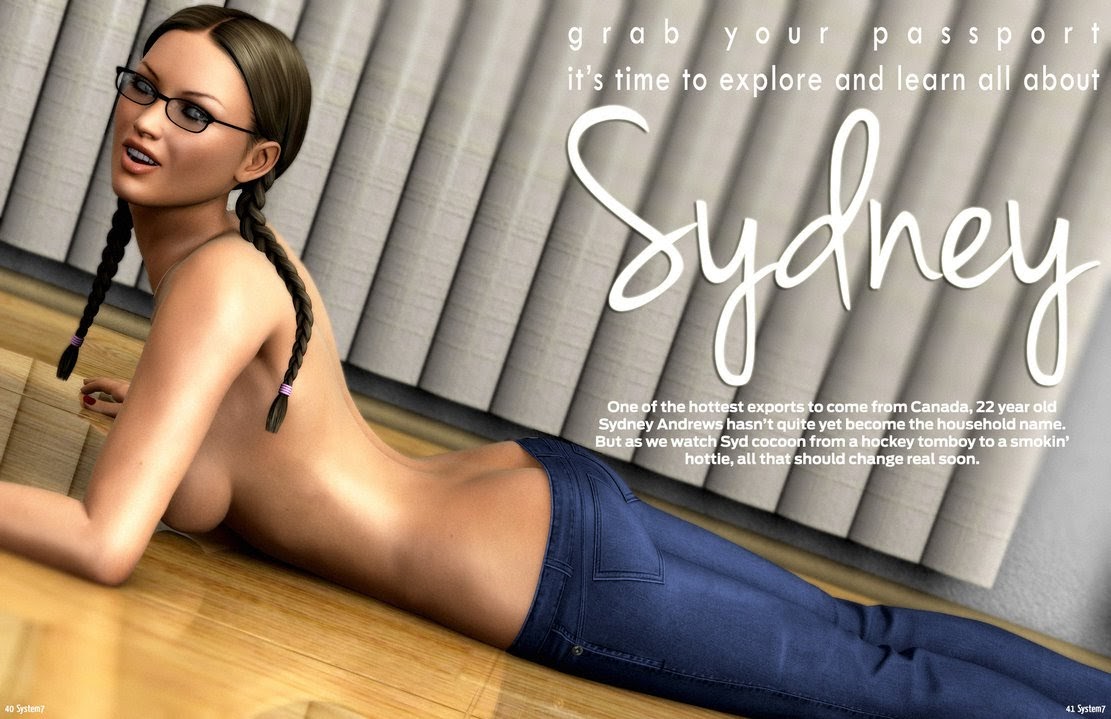 braided_hair breasts glasses jeans sydgrl3d