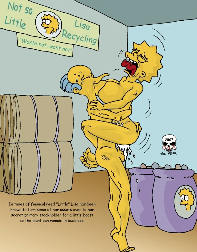 lisa_simpson montgomery_burns the_fear the_simpsons yellow_skin