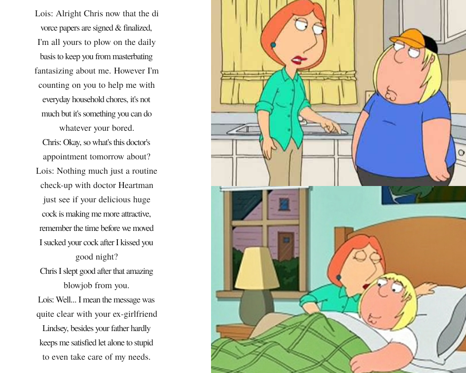 chris_griffin erection family_guy lois_griffin mother's_duty mother_&amp;_son