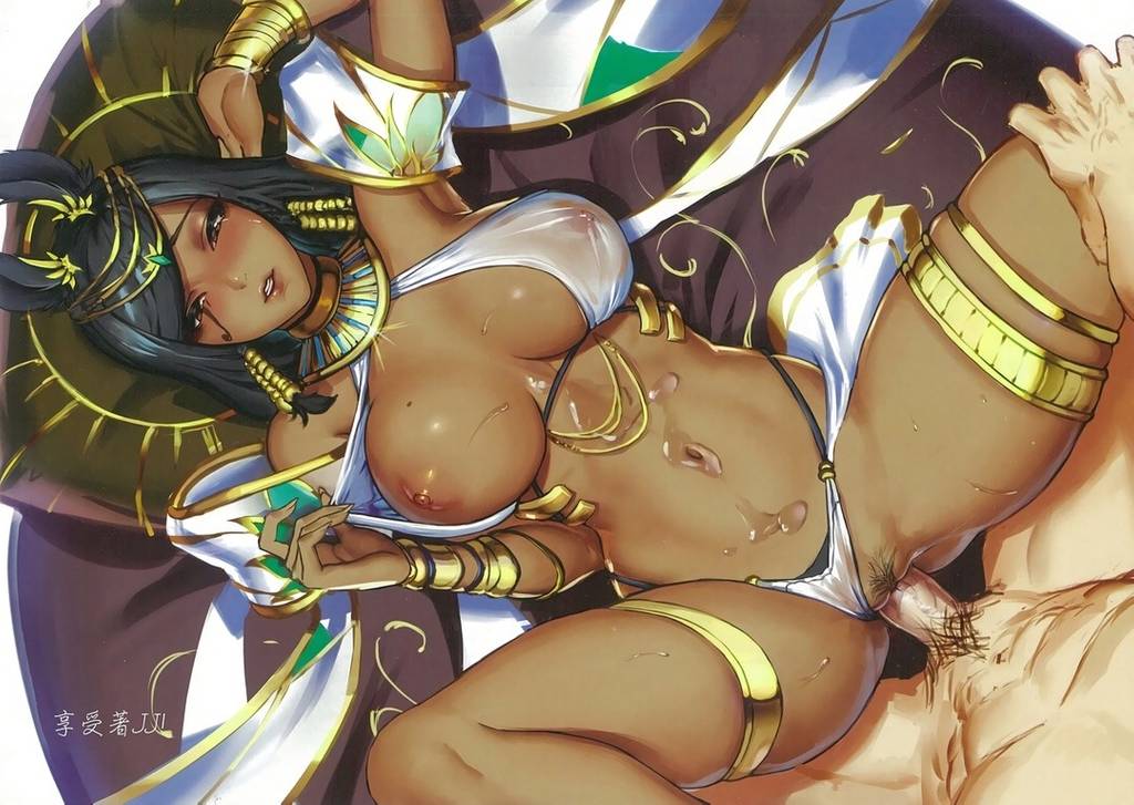 1boy 1girl abs alternate_costume anonymous armlet armpits bangs bare_shoulders big_breasts black_hair black_panties blizzard_entertainment bracelet braid breasts breasts_apart brown_lips chinese_text cian_yo clothed_sex dark-skinned_female dark_skin egyptian egyptian_clothes eye_of_horus facial_mark facial_tattoo fingernails forehead_jewel from_above gluteal_fold hair_tubes hetero highleg highleg_panties highres jewelry leg_grab lipstick long_fingernails looking_at_viewer lying makeup male/female male_pubic_hair missionary navel nipples non-character_male on_back open_mouth overwatch panties penis pharah pharah_(overwatch) pov pubic_hair pussy revealing_clothes scan sex short_hair side_braids skindentation solo_focus spread_legs stomach sweat swept_bangs tattoo translation_request uncensored underwear vaginal wet