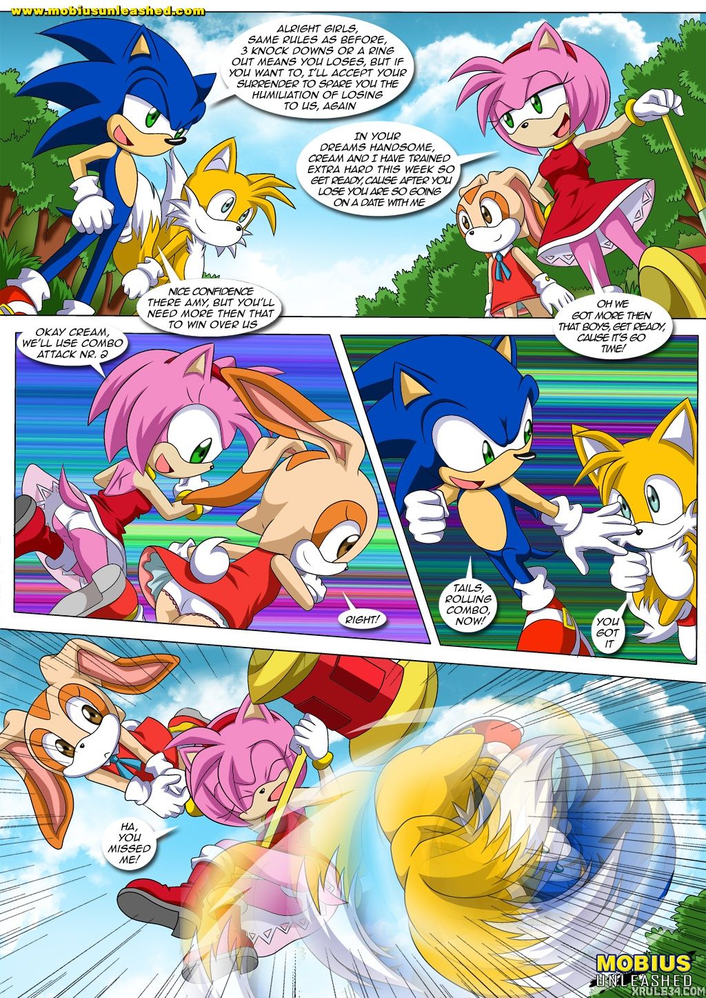 amy_rose bbmbbf cream_the_rabbit miles_"tails"_prower mobius_unleashed palcomix sega sonic_the_hedgehog sonic_the_hedgehog_(series) tagme tails_the_fox